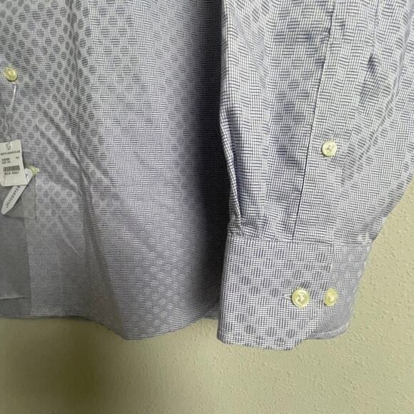 NWT Egara Men's Button Up Dress Geometric Non-Iron Slim Fit Stretch Size XXL - Picture 2 of 9